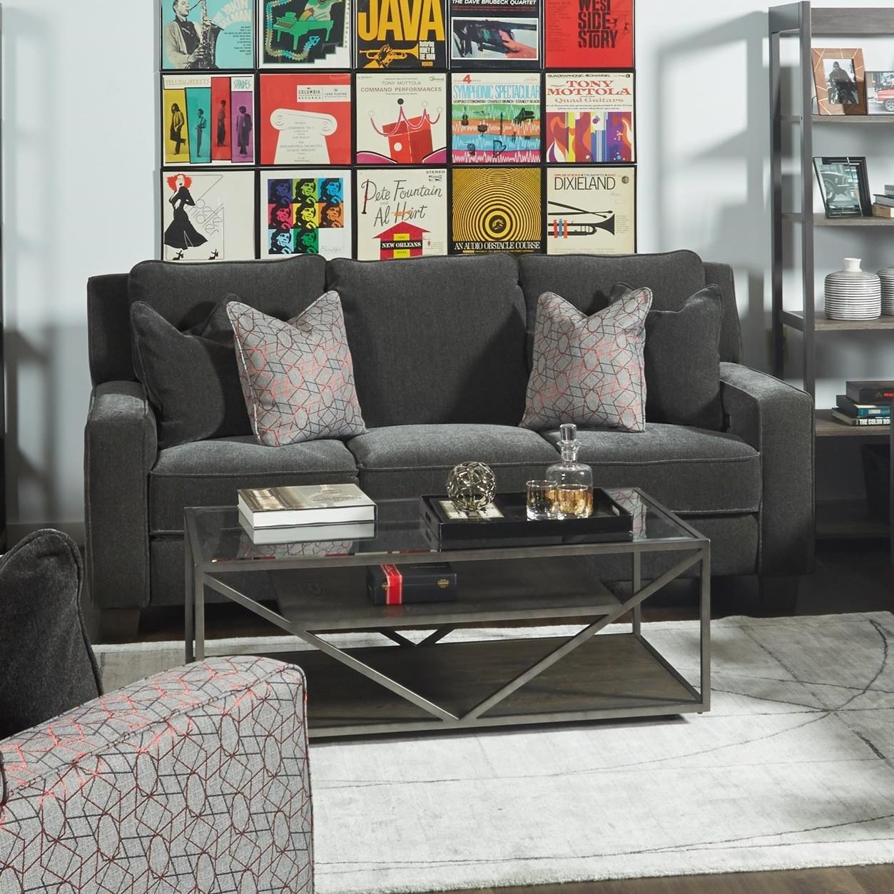 Drake leather top power reclining sofa